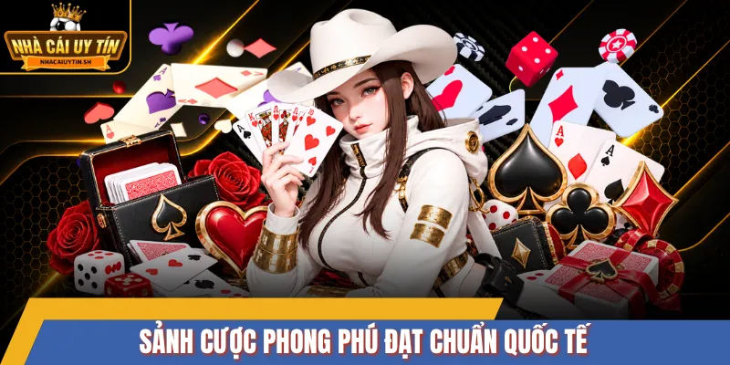 Sảnh cược phong phú đạt chuẩn quốc tế